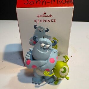 Hallmark Keepsake Ornament Mike Wazowski and Sulley Pixar's Monster Inc